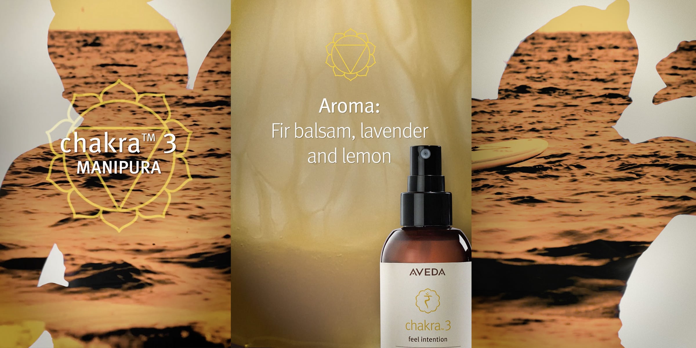 Das Aroma von Chakra 3 umfasst Tannenbalsam, Lavendel und Zitrone